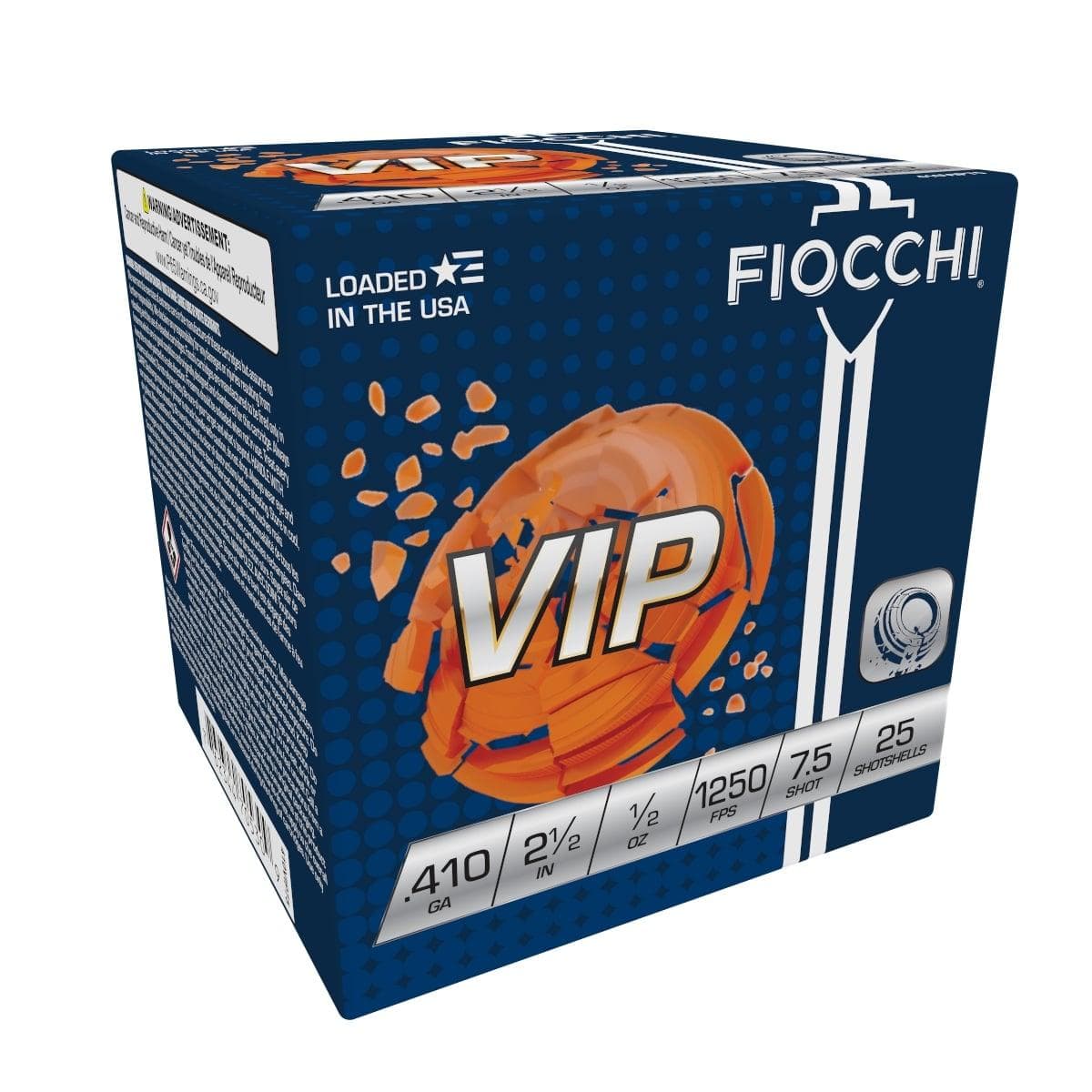 Fiocchi Premium Target Loads .410 ga 2 1/2" 1/2 oz #7.5 1250 fps 25/ct