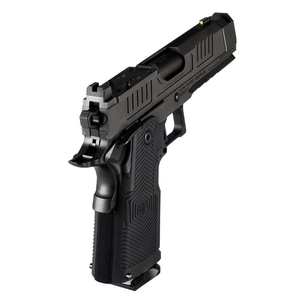 Alpha Foxtrot AF1911-Romulus Handgun 9mm Luger 17rd (1) & 20rd (1) Magazine 3.5" Compensated Threaded Barrel Black MOS Cut