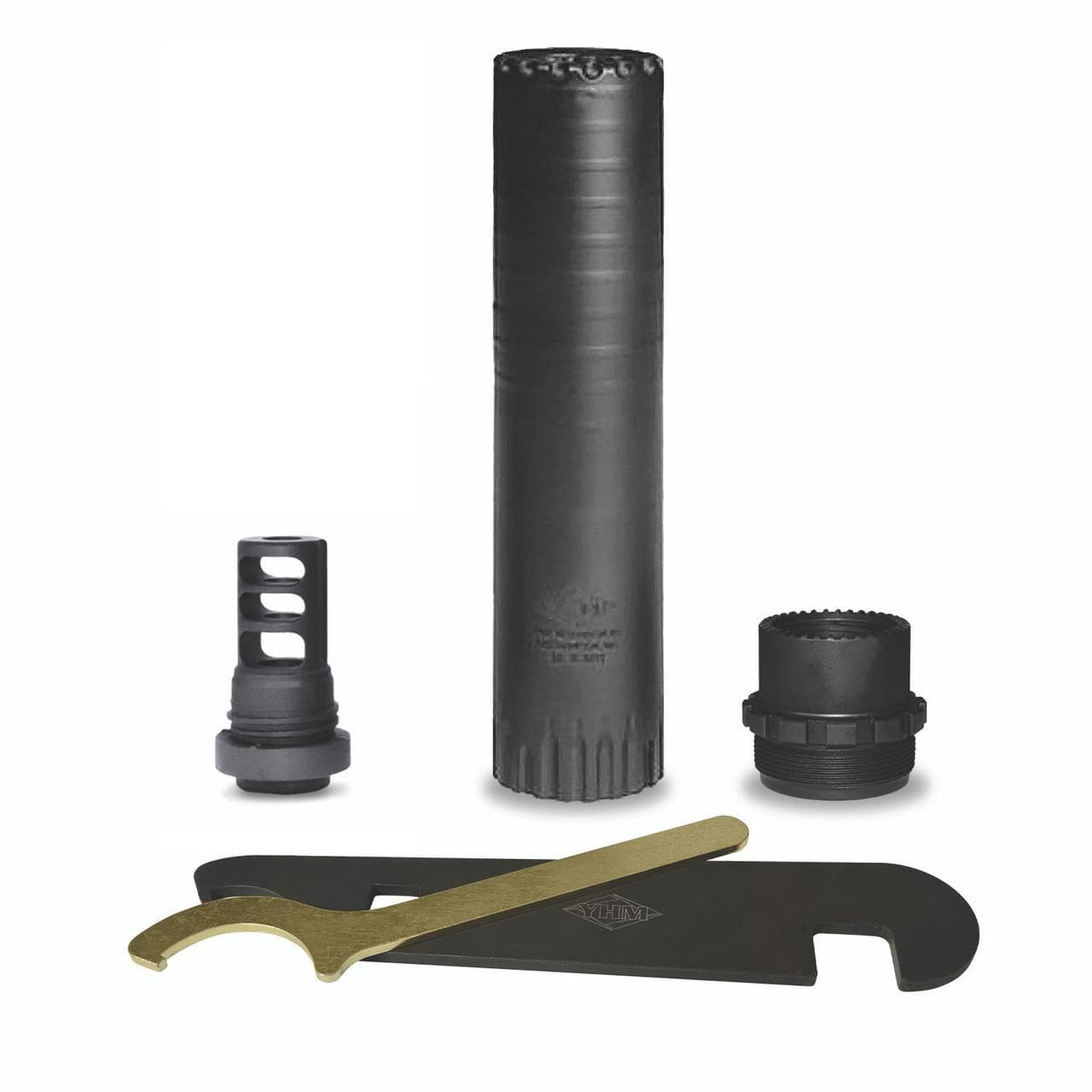 YHM Resonator R2 QD Suppressor .30 Cal Stainless Steel/Cobalt 6 Black 5/8-24?