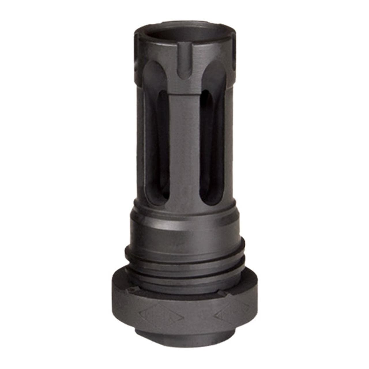 YHM Turbo K-RB 5.56mm QD Suppressor with Flash Hider 5.56mm Stainless Steel/Cobalt 6 Black 1/2x28