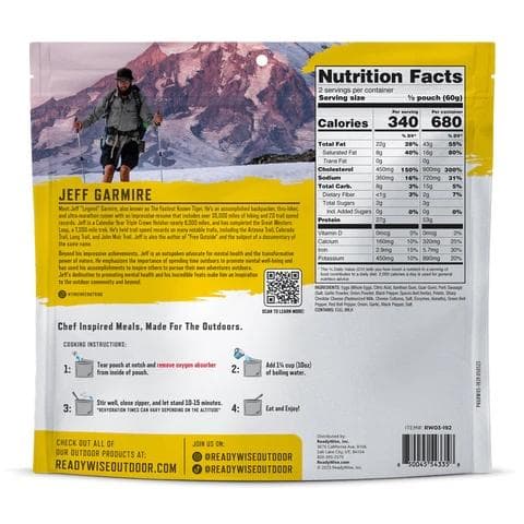 ReadyWise Outdoor Pro Meal Breakfast Skillet Single Pouch