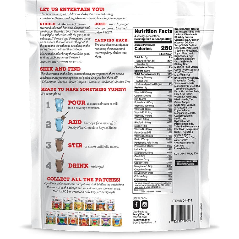 Readywise Chocolate Royale Shake Single Pack