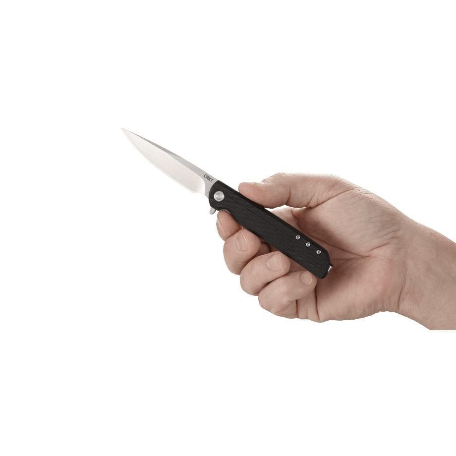 CRKT LCK+ Folding Knife Assisted Opening 3 1/3" Blade Black