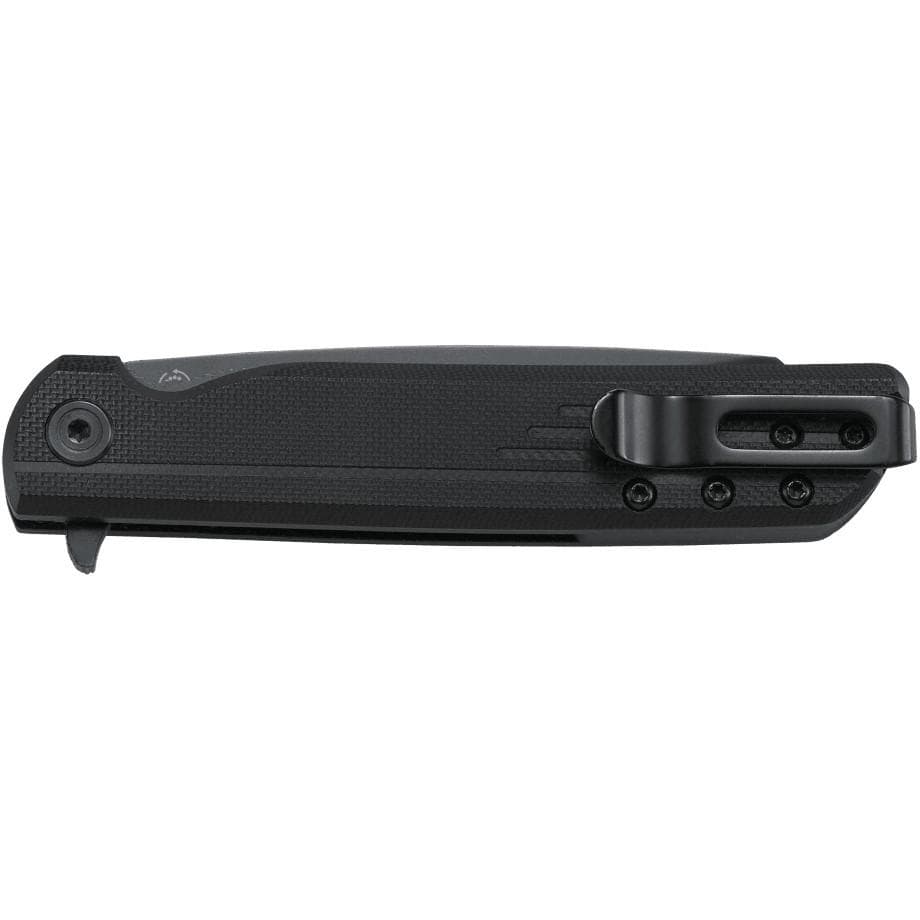 CRKT LCK + Tanto Blackout Folding Knife Assisted Opening 3 1/4" Blade Black