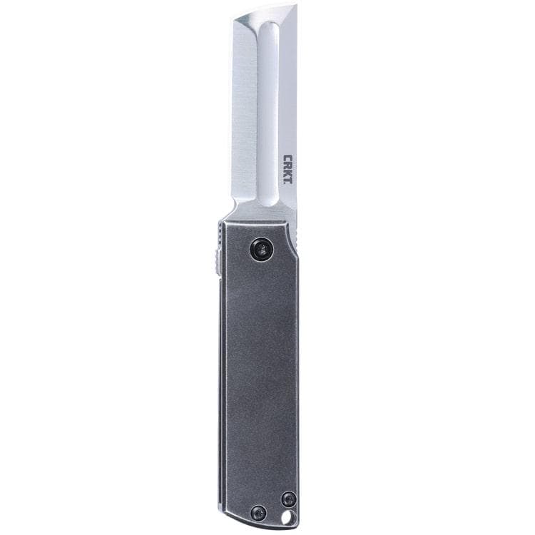 CRKT MinimalX Folding Knife 2-1/5" Cleaver Blade Grey
