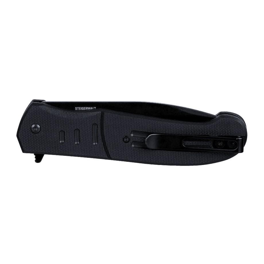 CRKT Ignitor Assisted Folding Knife 3-1/2" Drop Point Blade Black with Veff Serrations