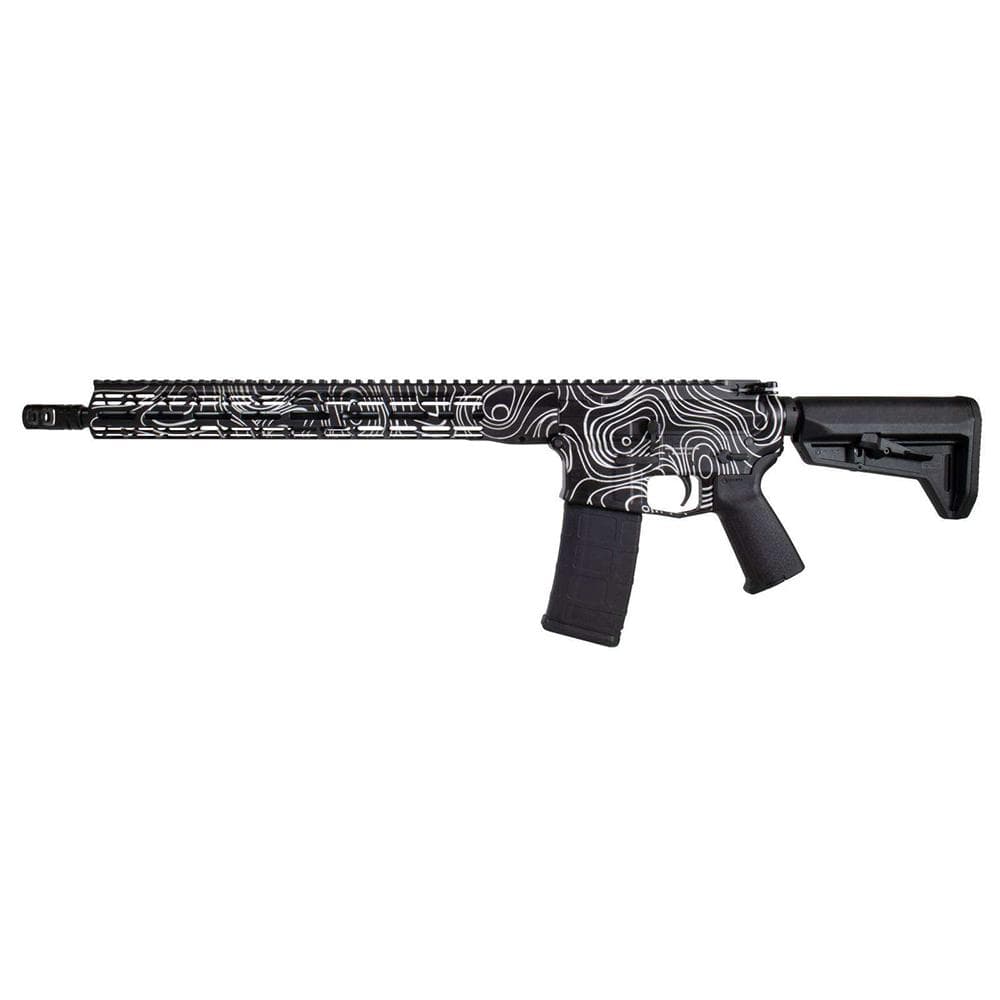 Shark Coast Tactical "Black Topography" Rifle 5.56mm 30rd Magazine 16" Barrel