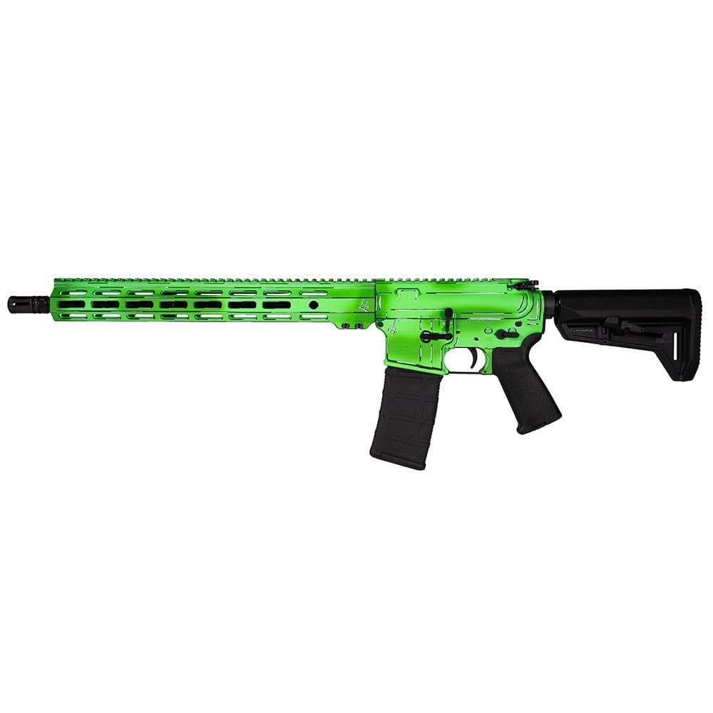 Shark Coast Tactical "Anime- Green" Rifle 5.56mm 10rd Magazine 16" Barrel 15" MLOK Handguard California Compliant