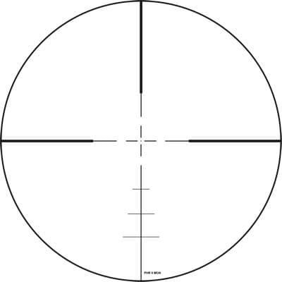 ZeroTech Thrive HD Rifle Scope 6-24x50 30mm SFP PHR-ii MOA Non-Illum Black