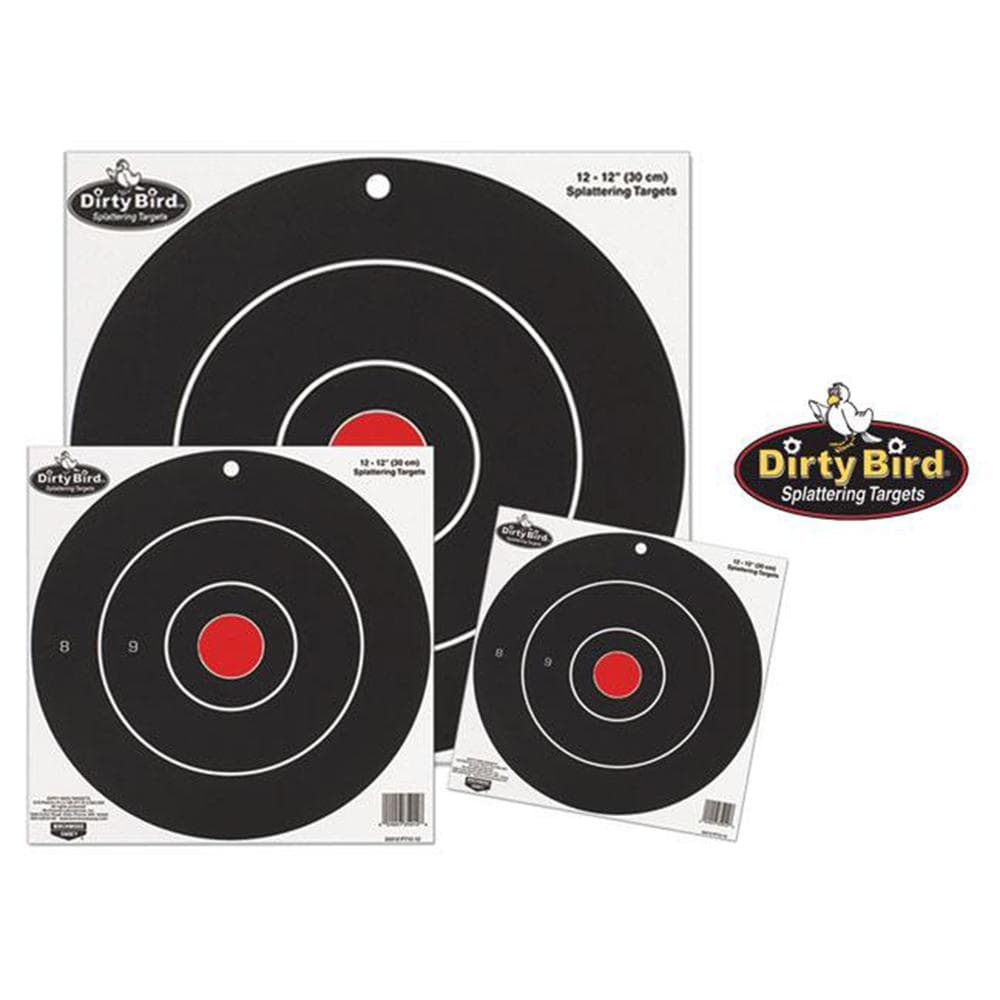 Birchwood Casey Dirty Bird Bull's Eye Targets 12" 12/ct