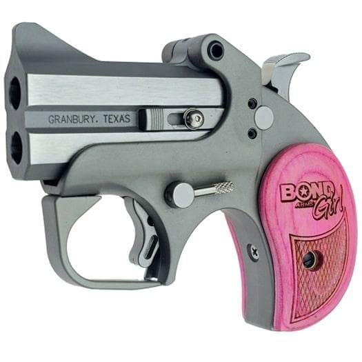 Bond Arms "Bond Arms Girl" Roughneck Handgun .357 Mag/.38 Spl 2rd Capacity 2.5'' Barrel Pink Bond Arms Girl Wood Grips