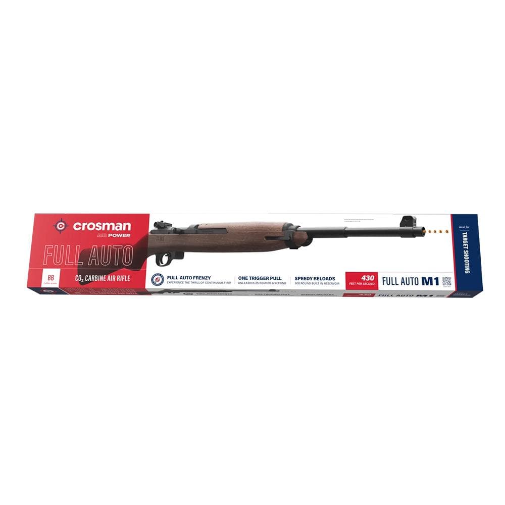 Crosman M1 Full-Auto Air Rifle 1.77 Cal Brown
