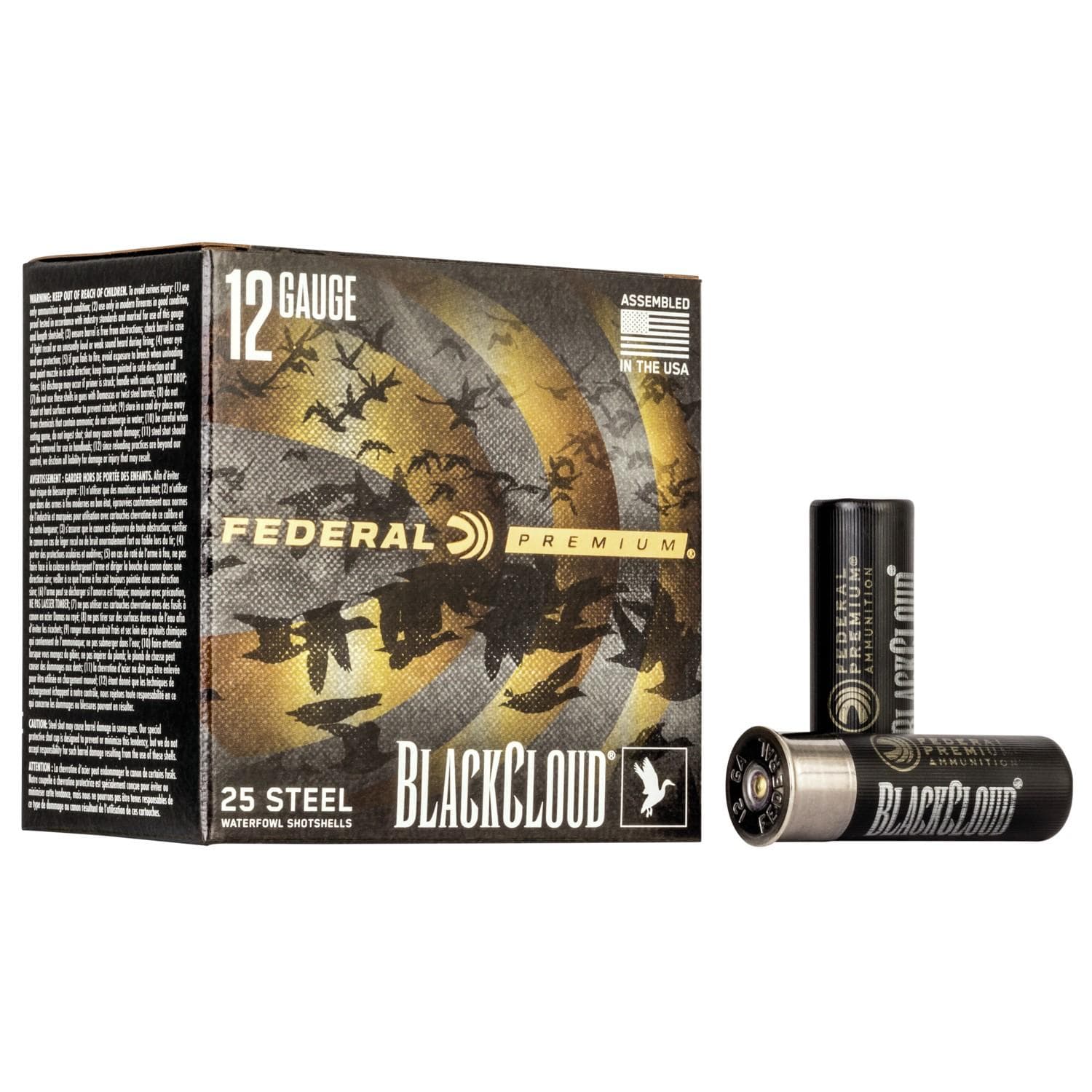 Federal Black Cloud FS Steel Shotshells 12ga. 3" 1-1/4oz #3 1450 fps 25/ct