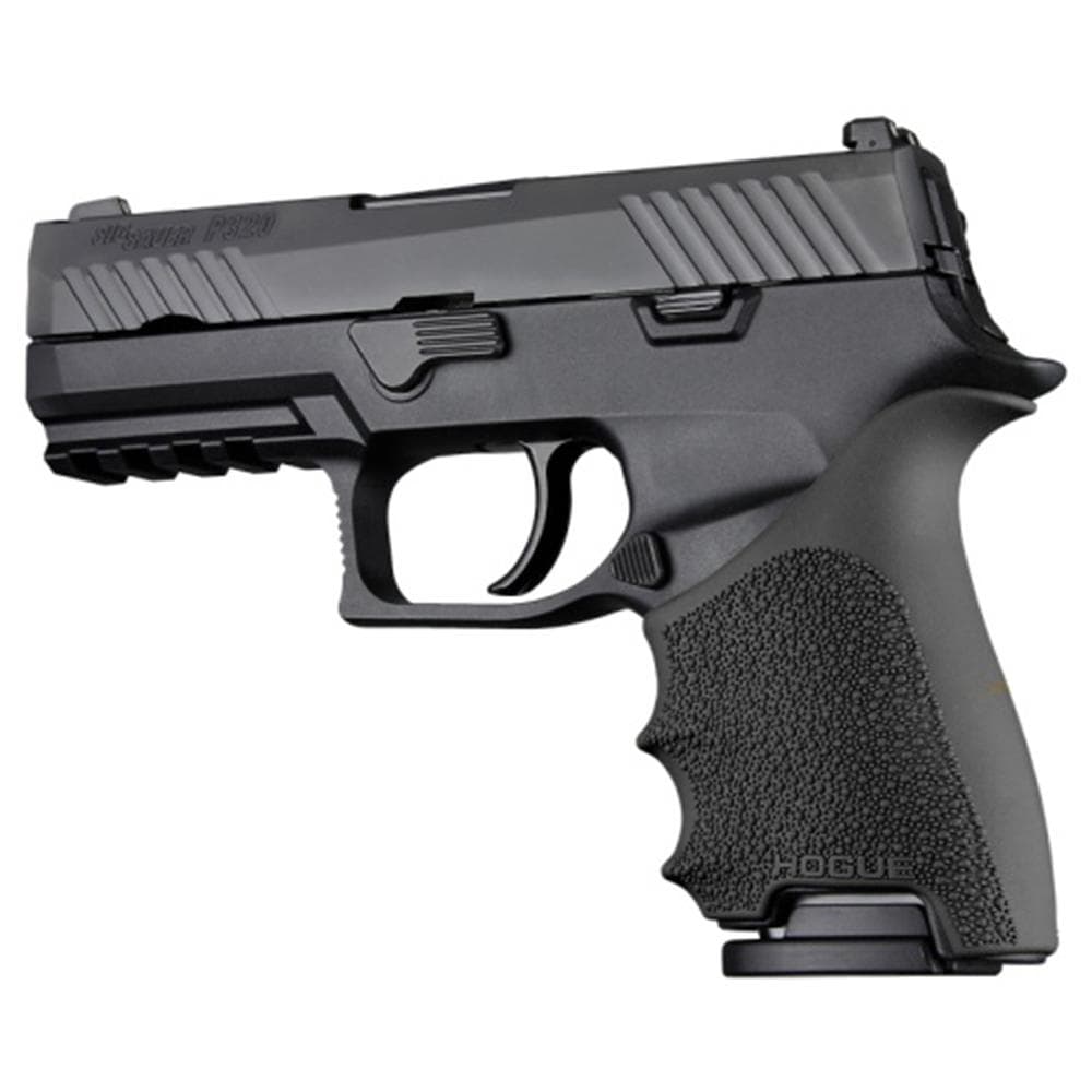 Hogue HandAll Beavertail Handgun Grip Sleeve for Sig Sauer P320 Compact Black