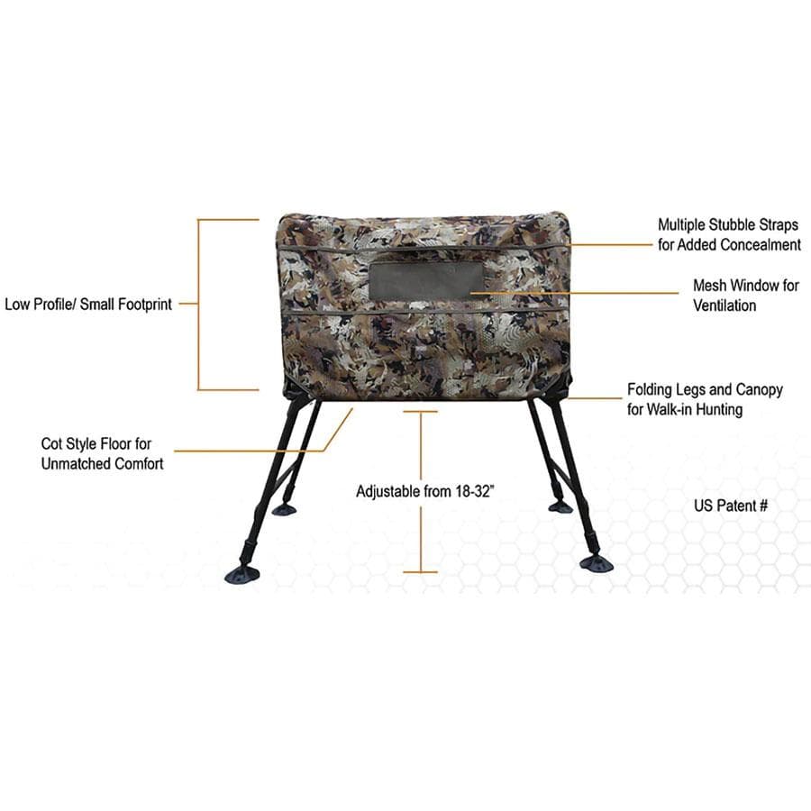 MOmarsh Invisi-Lab Dog Blind Optifade Marsh