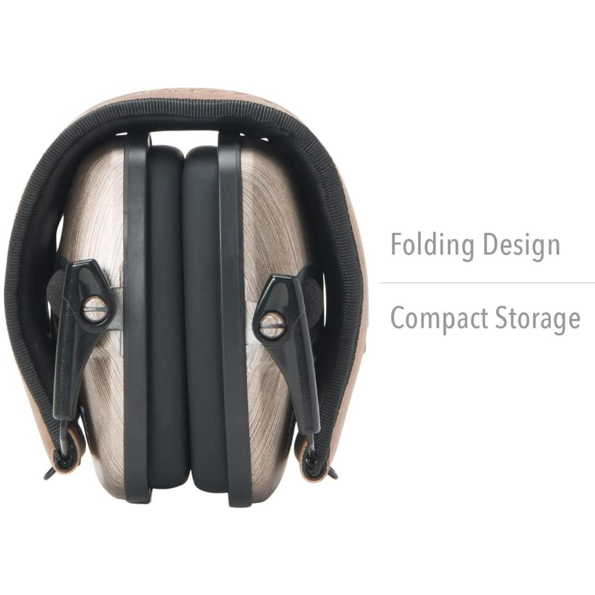 Howard Leight Impact Sport Bluetooth Earmuff Brushed Bronze Brown Band 21dB