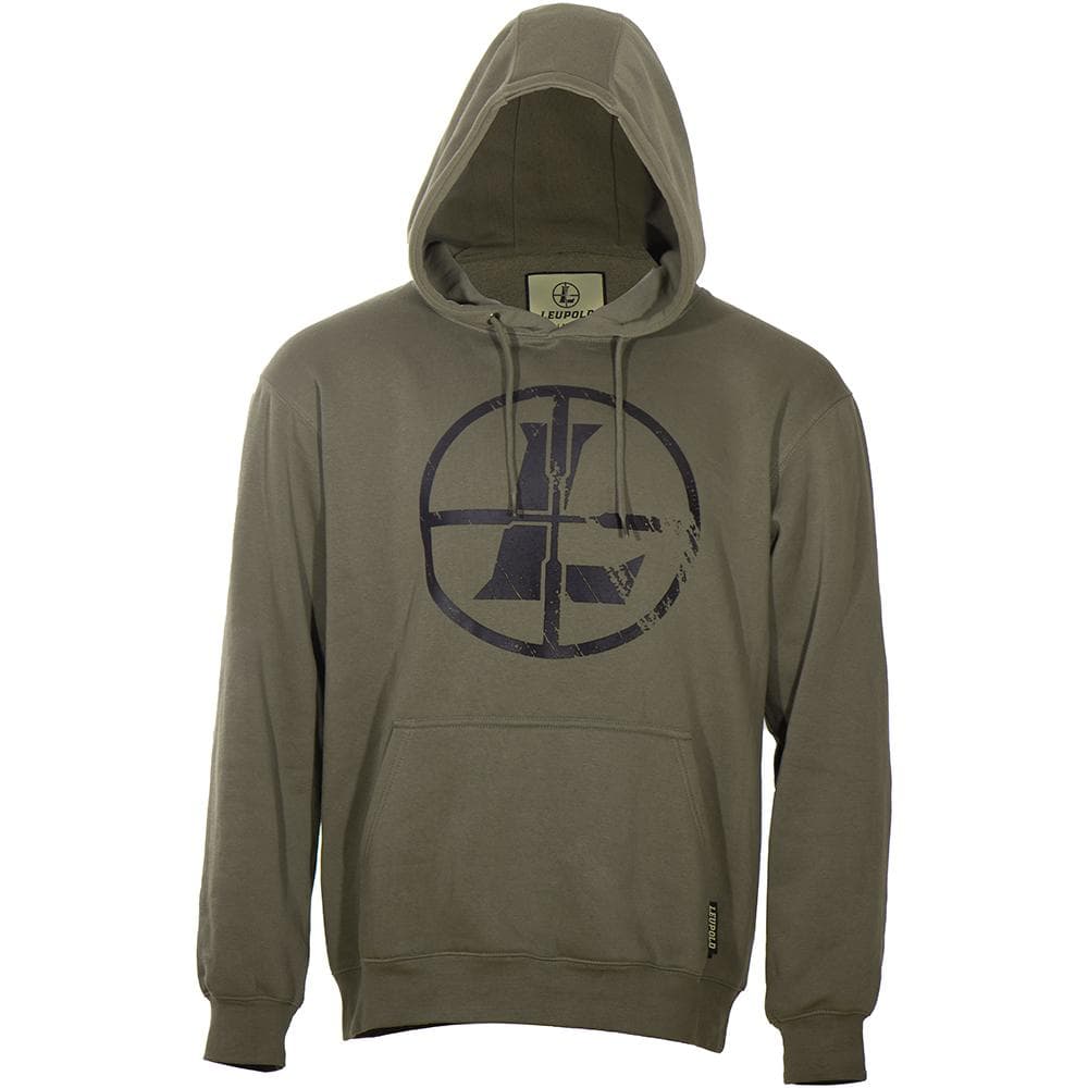 Leupold Distressed Reticle Hoodie Ash Green M