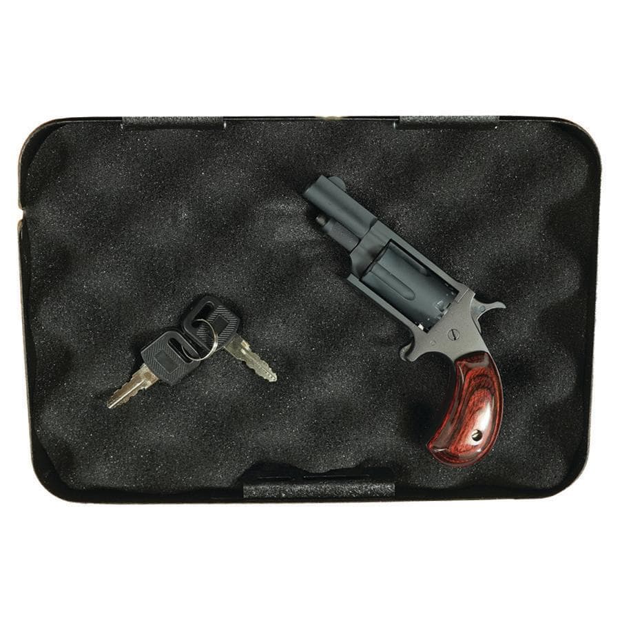 NAA 22M Mini Revolver Handgun .22 Magnum 5rd Capacity 1.625" Barrel Stealth Grey with Rose Grip