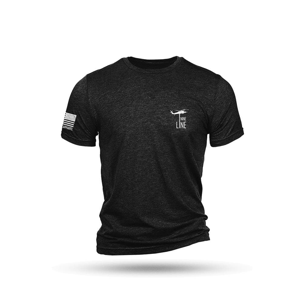 Nine Line America Short Sleeve Shirt Black Triblend L