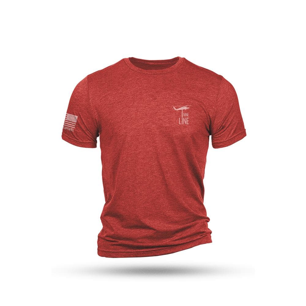 Nine Line Xmas Story Triblend Short Sleeve Shirt Red M