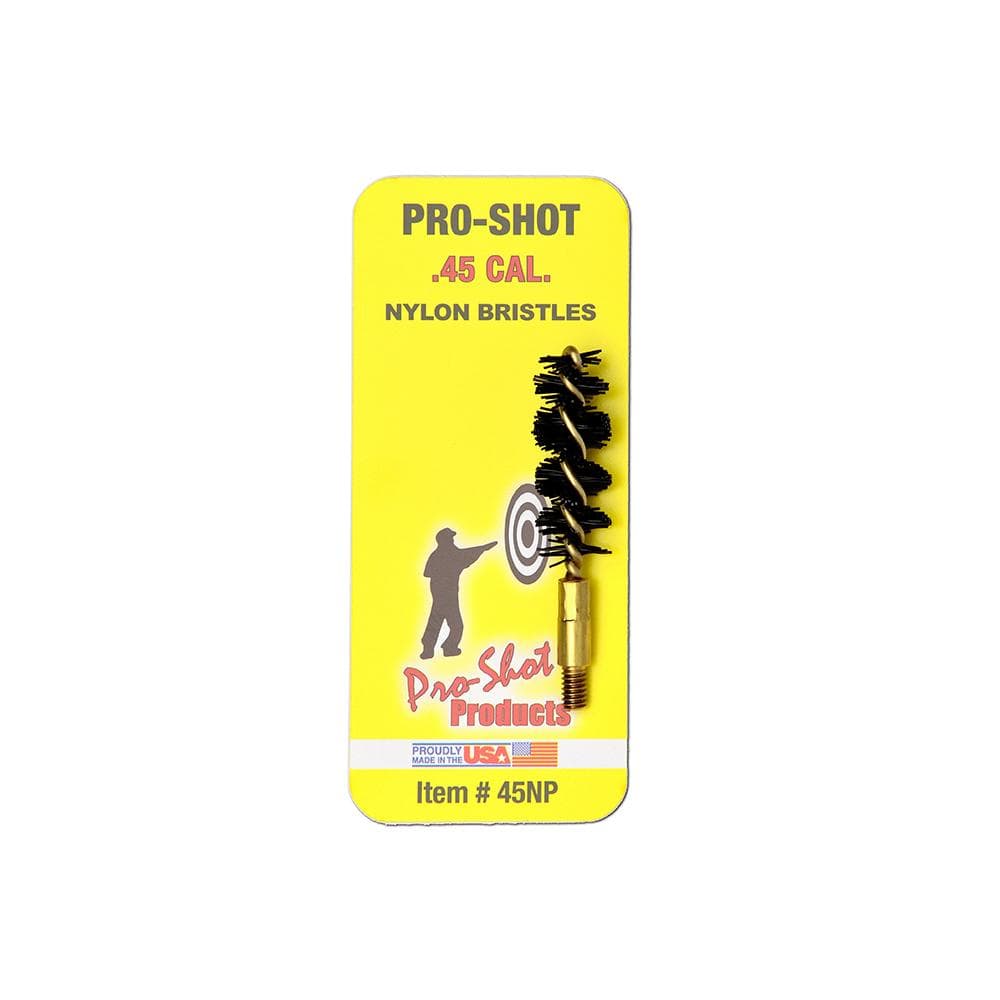 Pro-Shot Nylon Pistol Bore Brush with Brass Core .45 cal
