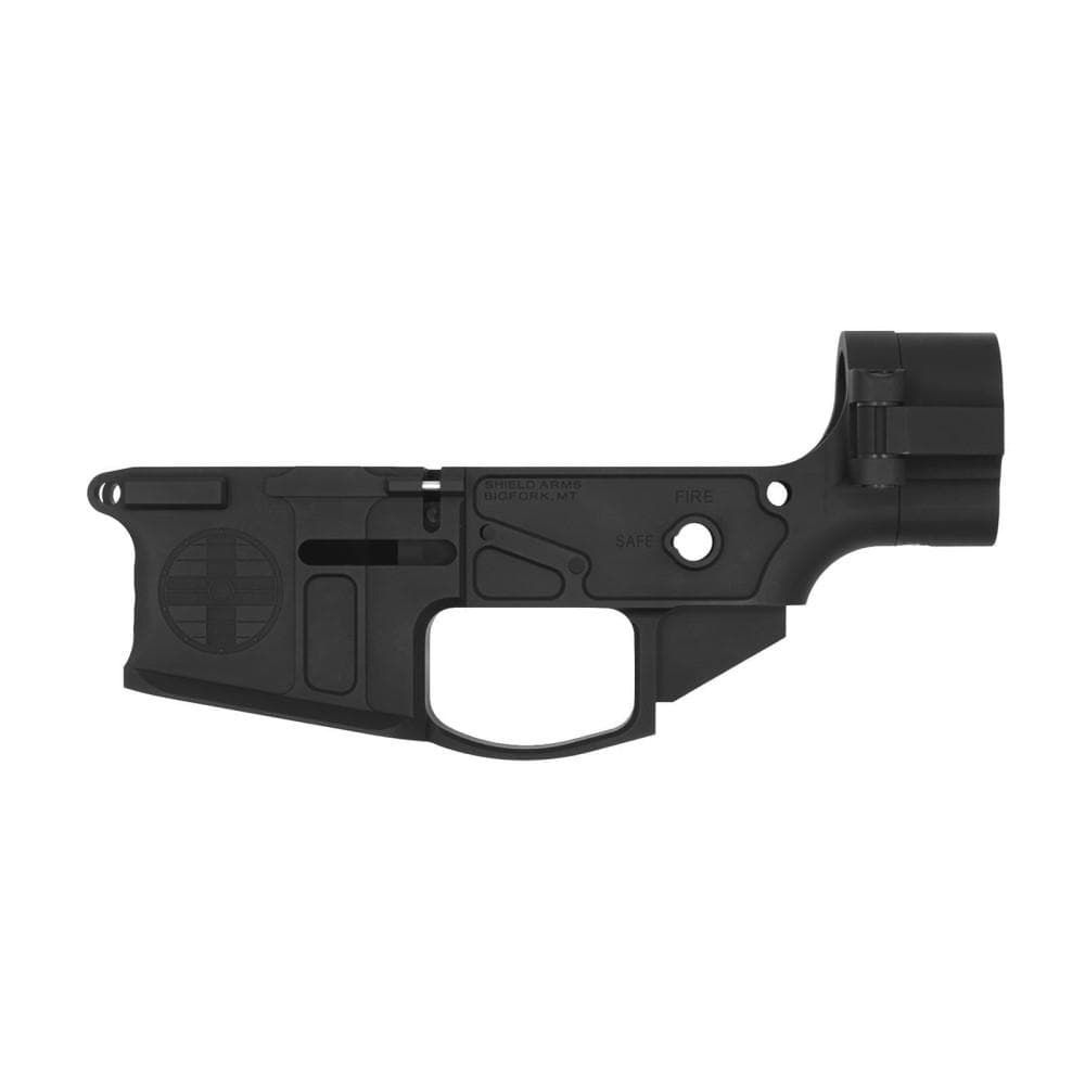 Shield Arms SA-15 Stripped Folding Lower Receiver 5.56/300 Folding Billet Black