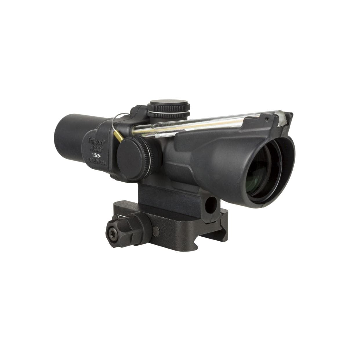 Trijicon Compact ACOG1.5x24 Rifle Scope Amber Crosshair Reticle Illuminated Black w/ Mount