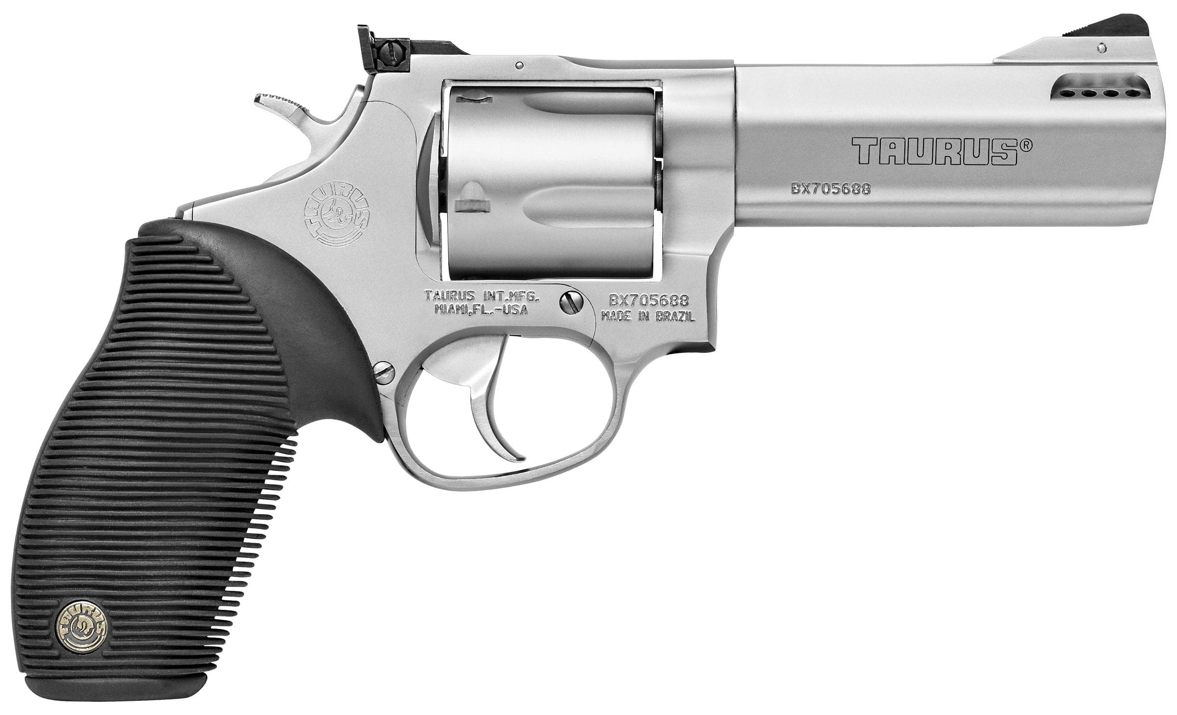 Taurus Tracker 44 Handgun .44 Mag 5rd Capacity 4" Barrel Matte Stainless Frame
