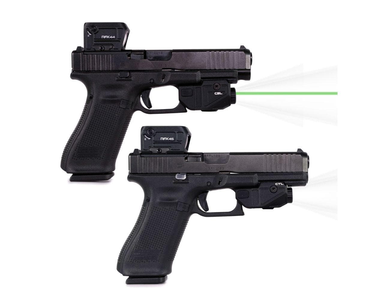 Viridian Custom C5L for Glock 17/19/22/23 Green Laser and 550 Lumen Tactical Light