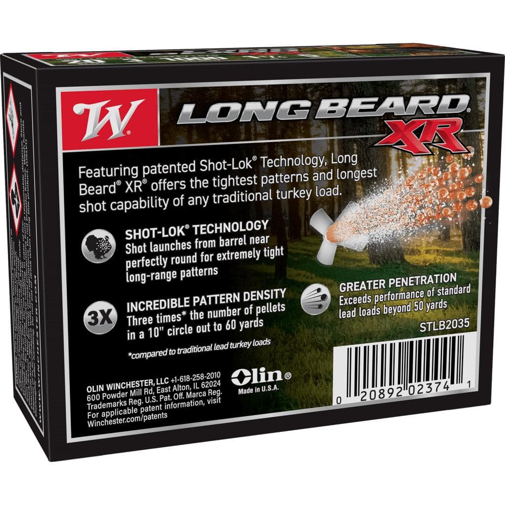 Winchester Long Beard XR Shotshells 20 ga 3" 1-1/4oz 1000 fps #5 10/ct