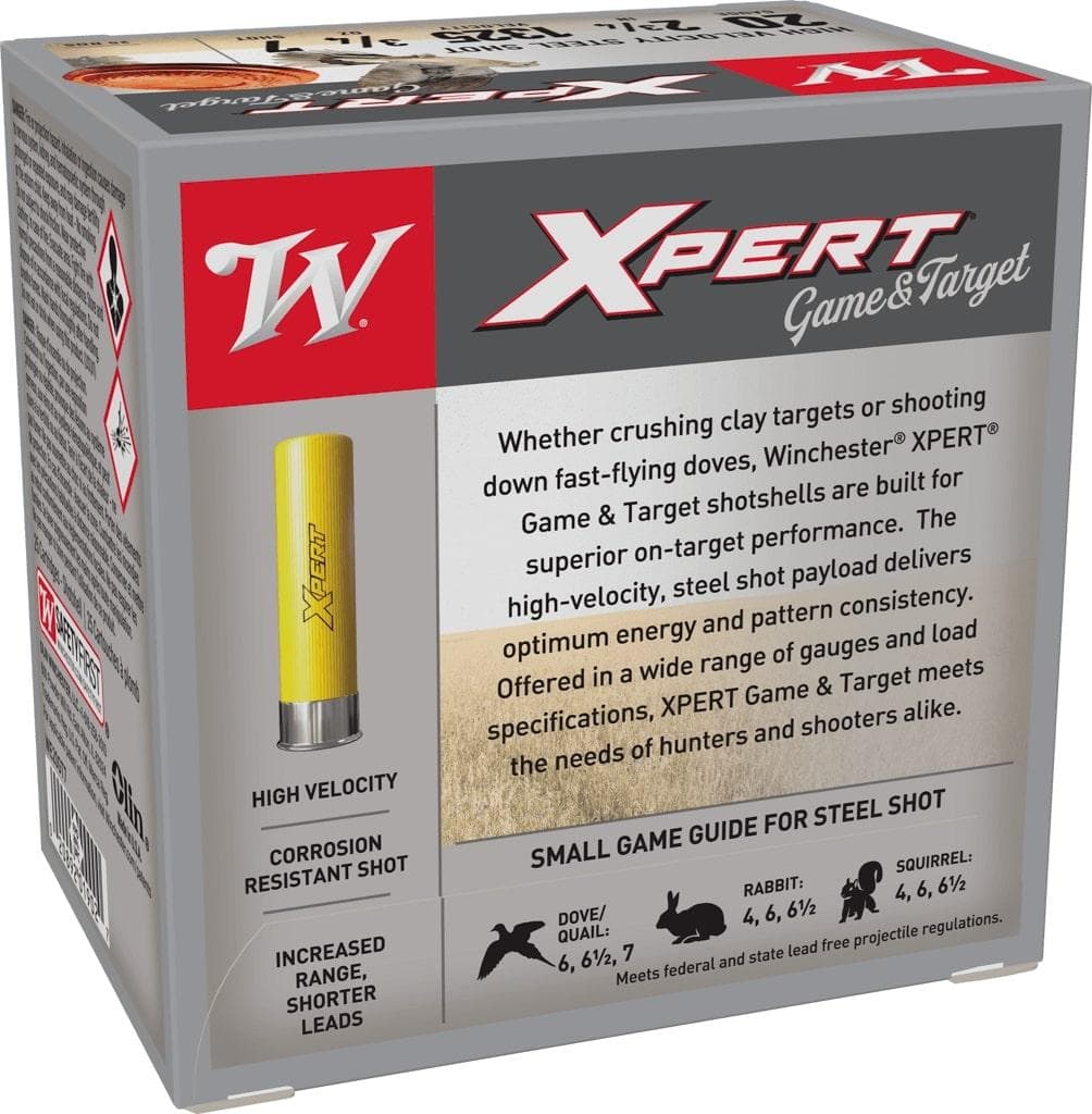 Winchester Xpert Steel Shotshells 20 ga 2-3/4" 3/4 oz 1325 fps #7 25/ct