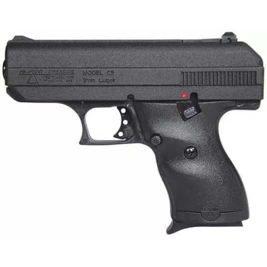 Hi-Point C9 Compact Handgun 9mm Luger 8rd Magazine 3.5" Barrel W/Home Security Pack (Lock Box)