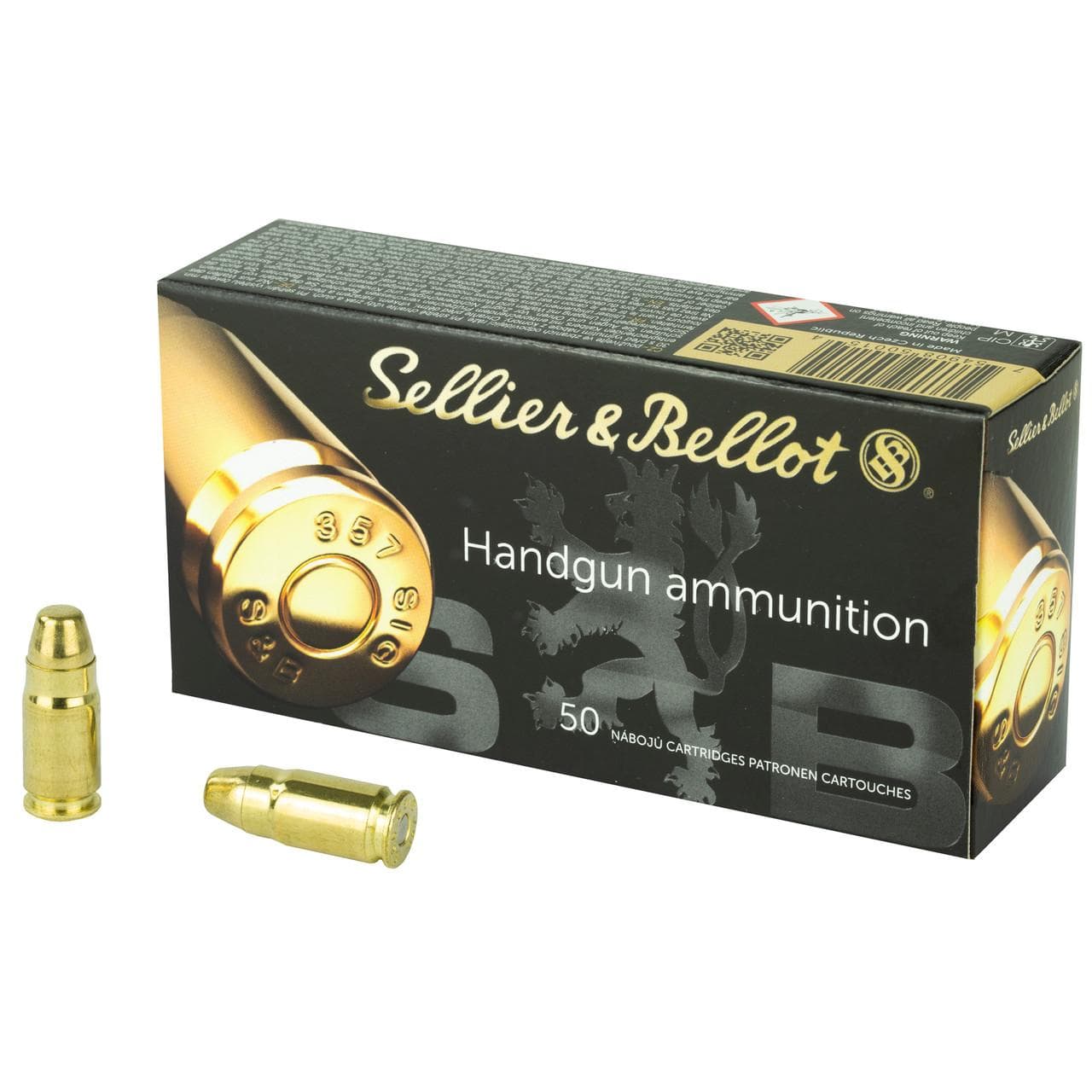 Sellier & Bellot Pistol Ammo .357 Sig 140 gr FMJ 50/Box