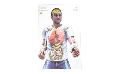 Action Target Bag of Bones, Threat Target, Multi Color, 23"x35", 100 Per Box