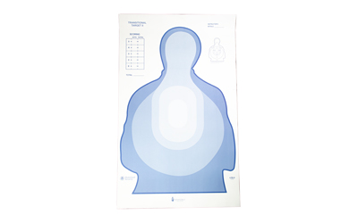 Action Target US Dept. of the Treasury Transitional Target II, Blue and White, 24.5" x 40", 100 Per Box