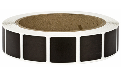 Action Target PAST/BK, Target Pasters, 7/8" Square Bullet Hole Repair Paster, Black, 1000 Per Roll — photo 2