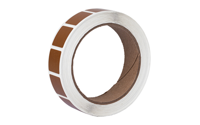 Action Target PAST/BR, Target Paster, 7/8" Square Bullet Hole Repair Paster, Brown, 1000 Per Roll