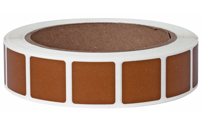 Action Target PAST/BR, Target Paster, 7/8" Square Bullet Hole Repair Paster, Brown, 1000 Per Roll — photo 2