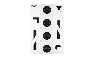 Action Target VTAC-P, Viking Tactics Double Sided Advanced Training Target, Marksmanship Side Has 4 SR-1C Bulls-Eye Target w/1" Square Sighting Grid — photo 2