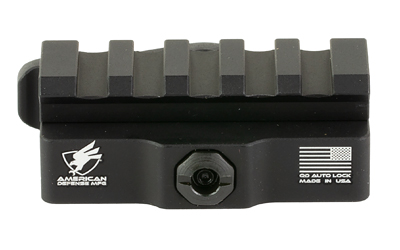 American Defense Mfg. Picatinny Riser, Quick Detach Mount, Fits Picatinny, 5 Slots, Anodized Finish, Black — photo 3
