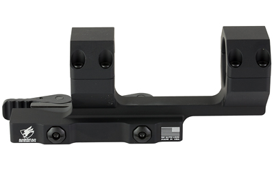 American Defense Mfg. Delta Scope Mount, Quick Detach, Horizontal split rings, 2" Offset, Black — photo 3