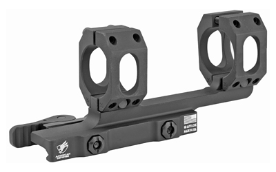 American Defense Mfg. AD-RECON Scope Mount, Dual Quick Detach, Vertical Spit Rings, 2" Offset, 1", Standard Height, Black