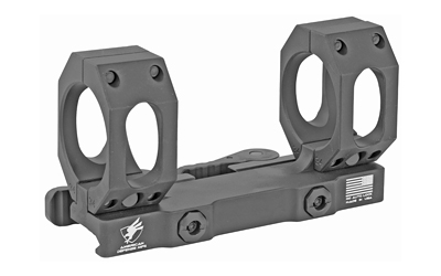 American Defense Mfg. AD-RECON-SL Scope Mount, Dual Quick Detach, Vertical Spit Rings, 2" Offset, 34MM, High Height, Titanium Lever System, Black