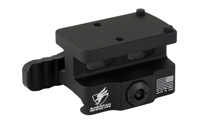 American Defense Mfg. QD Mount, AD-RMR, Fits Trijicon RMR, Lightweight, Co-Witness Height, Black