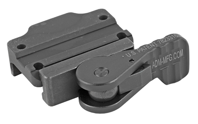 American Defense Mfg. Mount, Quick Detach, Fits Trijicon MRO, Low Profile Height, Tac Lever, Black