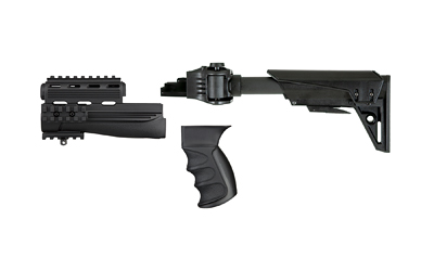 ATI Outdoors TactLite, Stock, Black, Scorpion Butt Pad, Side Folder Stock, Pistol Grip, Forend, AK