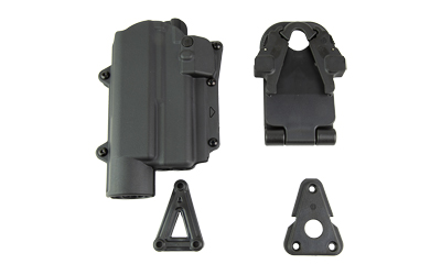 Rapid Force Rapid Force, Level 2 Duty Holster, Fits GLOCK 19/19X/45/22/17 with Large Light (X300/TLR-1), Right Hand, Black