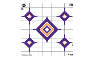Allen Company Dialing in More Fun EZ Aim, Paper Target, 9 Pack, 12"x12", Assorted Colors