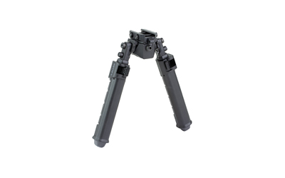 Allen Company Helix Rifle Bipod, Bipod, Fits Picatinny Rail, Matte Finish, Black and Gray, Silicone Hand Placement Area — photo 2