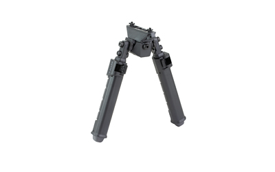 Allen Company Helix Rifle Bipod, Bipod, Fits M-LOK Rail, Matte Finish, Black and Gray, Silicone Hand Placement Area — photo 2